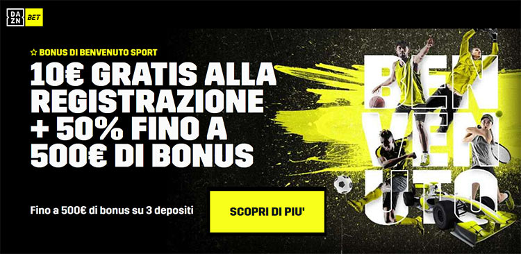 dazn bet bonus scommesse